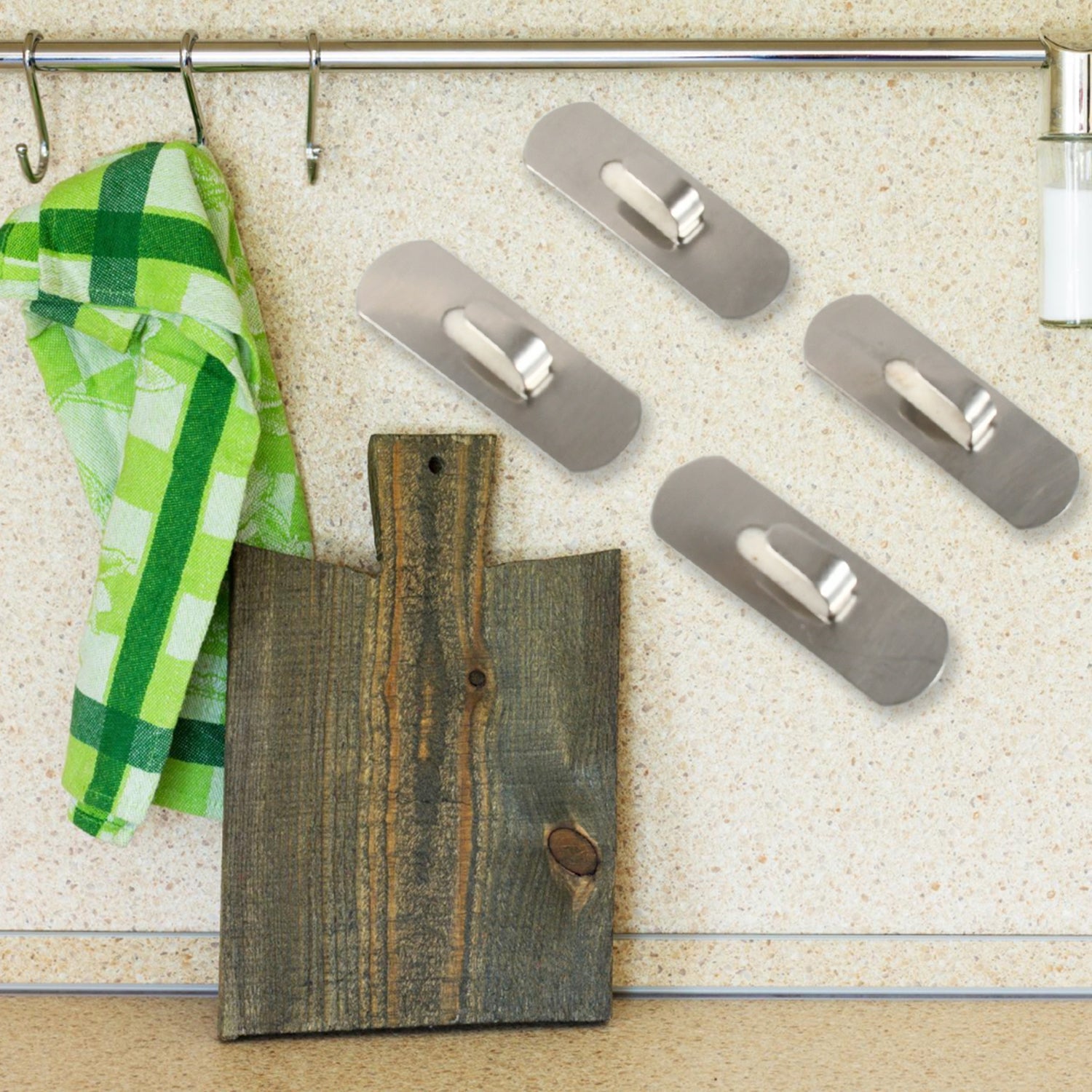 Self- Adhesive Hooks, Heavy Duty Wall Hooks Hangers Stainless Steel Waterproof Sticky Hooks for Hanging Robe Coat Towel Kitchen Bathroom and. Self- Adhesive Hooks, Heavy Duty Wall Hooks Hangers Stainless Steel Waterproof Sticky Hooks for Hanging Robe Coat Towel Kitchen Bathroom and.